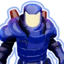 Enforcer Survivor portrait with his heavy helmet and faceplate