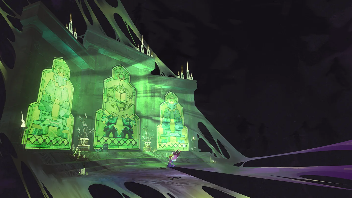 Hallowed Concepts promotional illustration of the ritual chamber